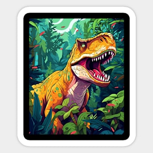 Dinosaur Realistic Cartoon Sticker